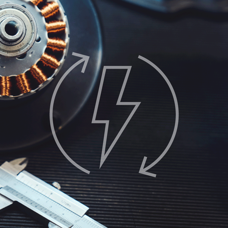 Energiesparender DC Motor