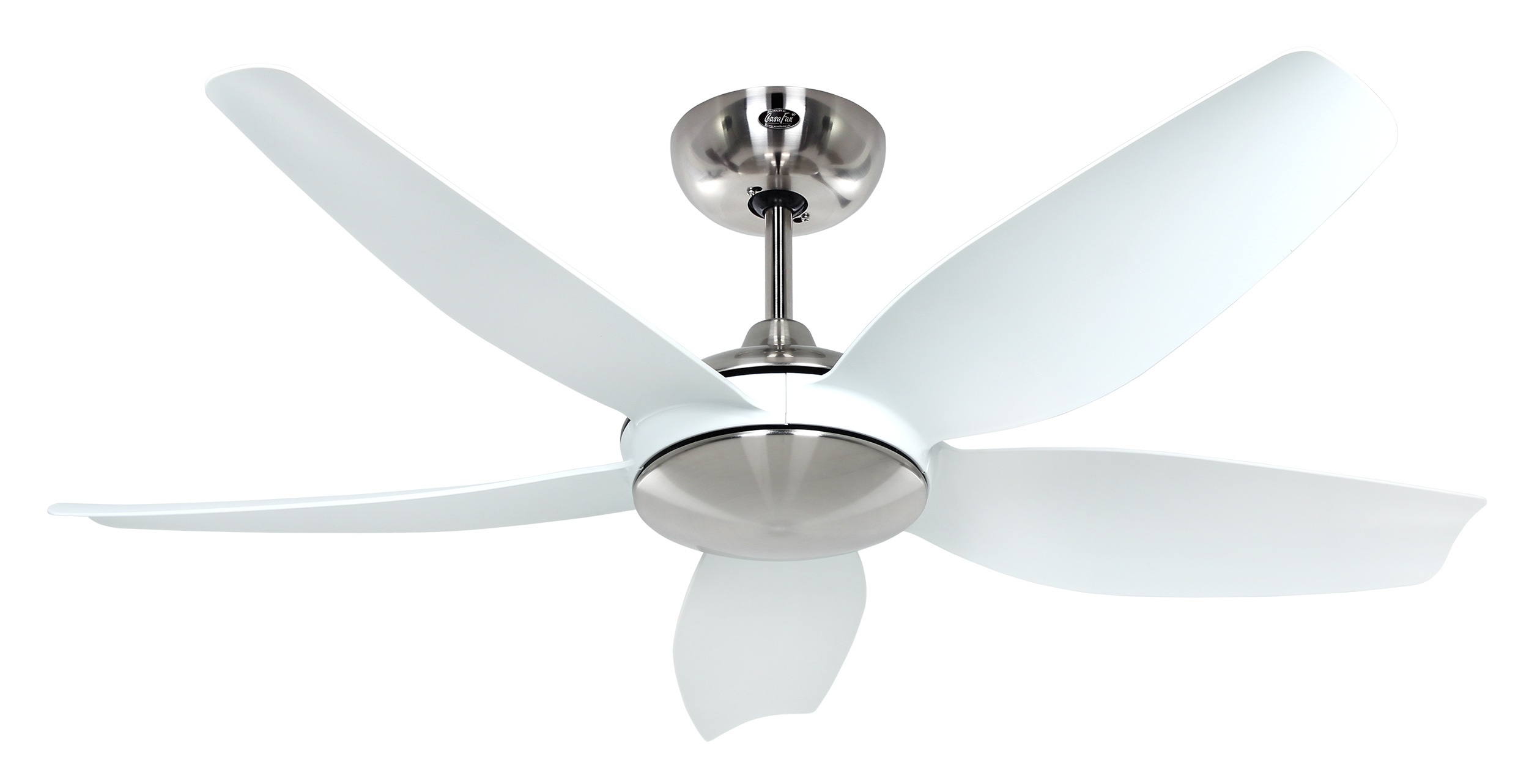 CasaFan Deckenventilator ECO VOLARE II 116 Chrom gebürstet - Weiß