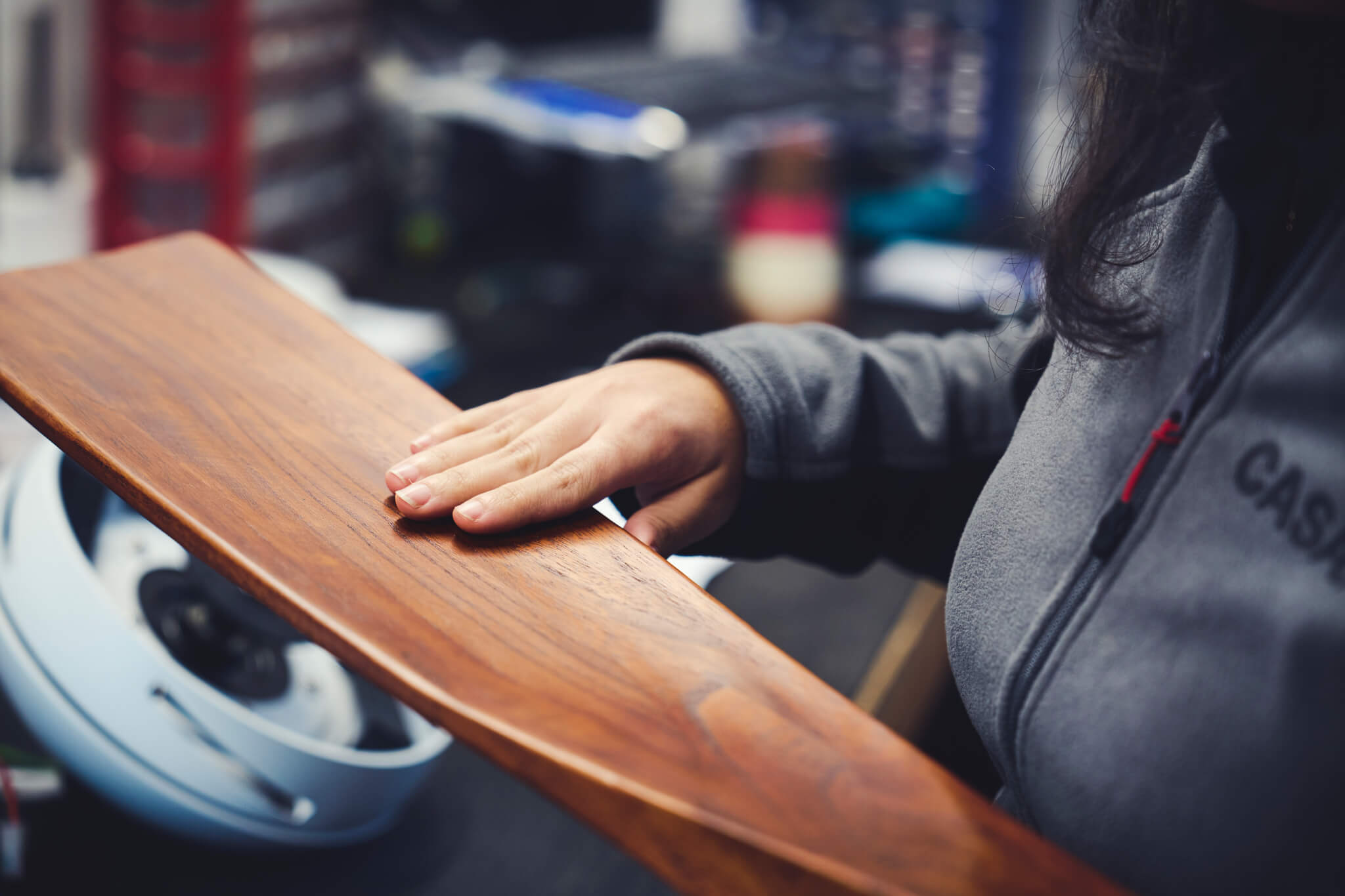 Ventilatoren Flügel aus Holz