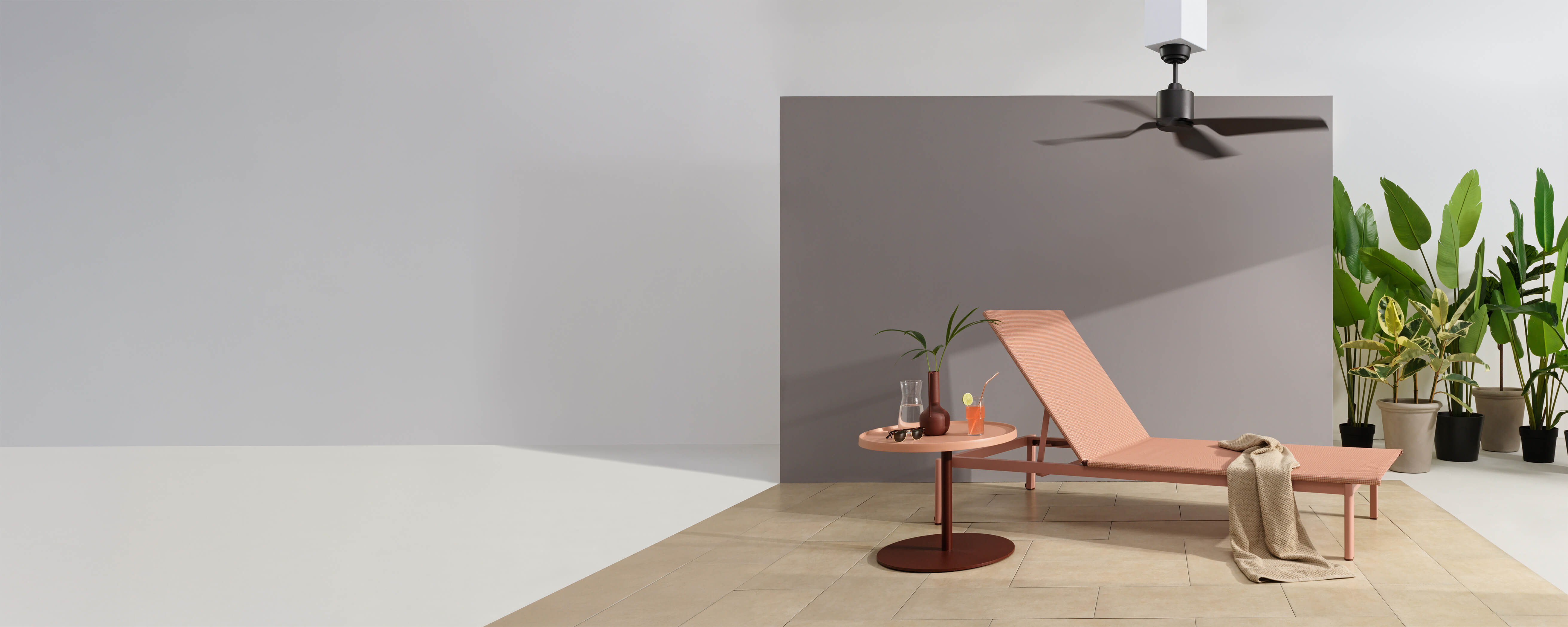 Outdoor Ventilator Terasse mit Liege