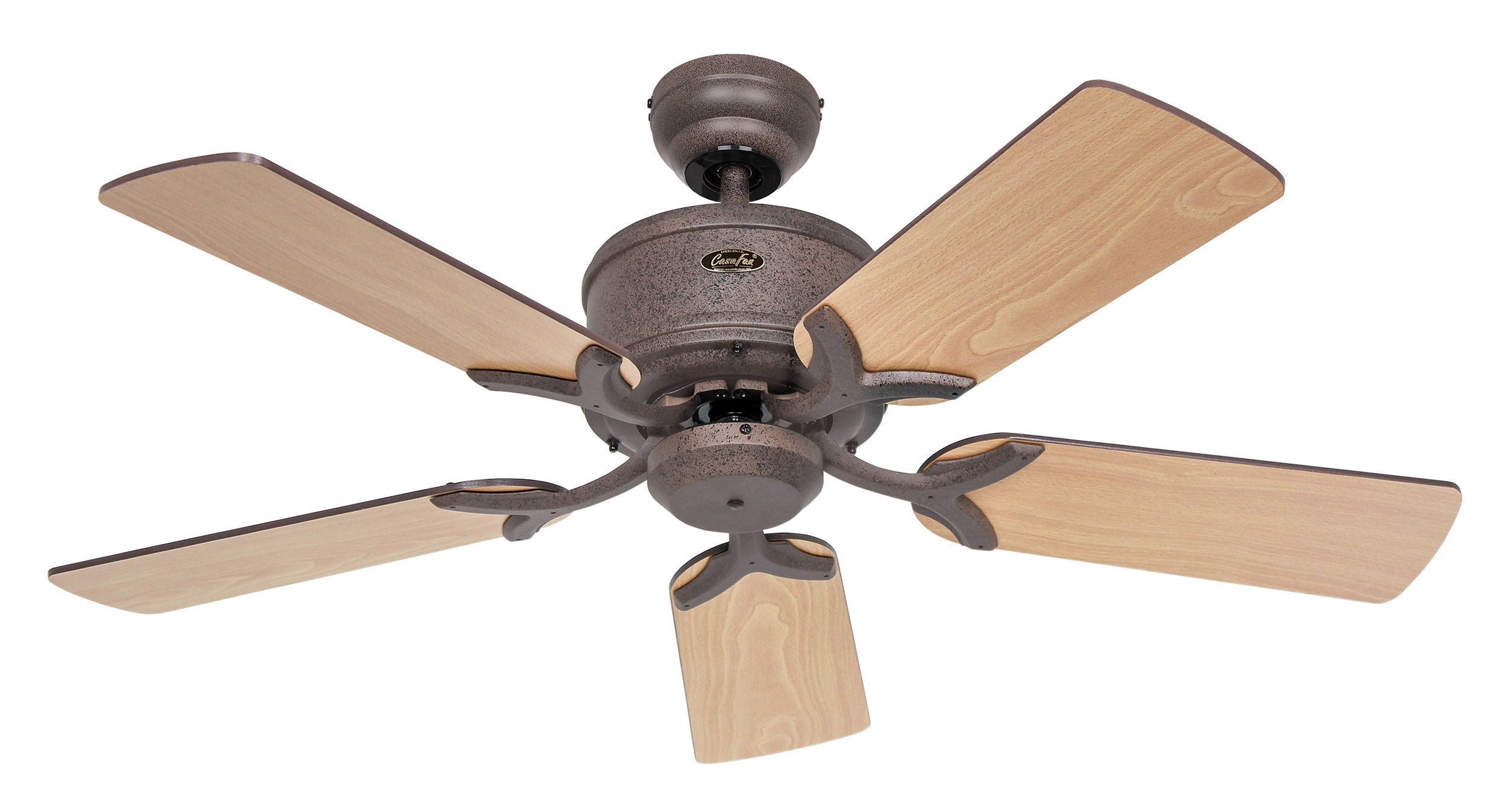 CasaFan Deckenventilator ECO ELEMENTS 103 Braun antik - Nussbaum/Buche